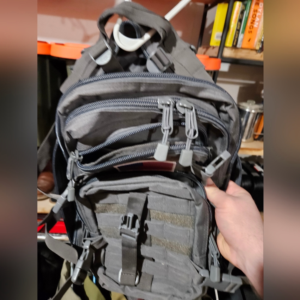 Tactical Gray Backpack - image 2